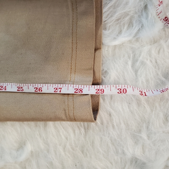 Vintage 90s Enyce Beige Brown Oiled Carpenter Jeans - Picture 10 of 10